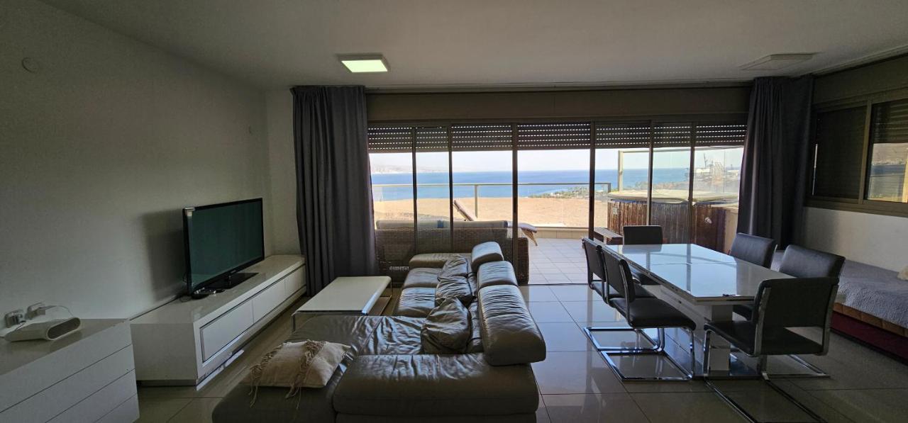 Top-Luxury Exclusive Аpt With Jacuzzi In Front Of The Sea Eilat Extérieur photo